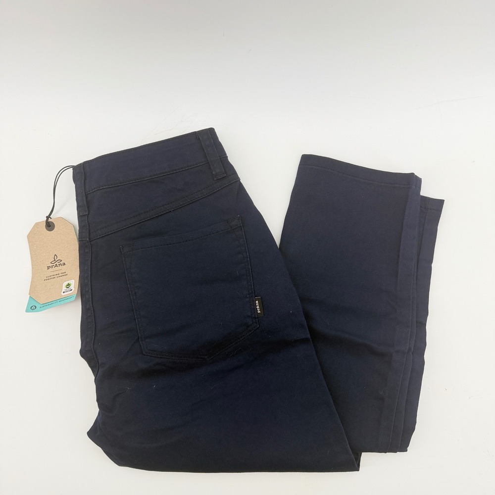 Prana Kayla High Rise Jean‎ Indie Blue Womens 0 Short Organic Cotton Stretch